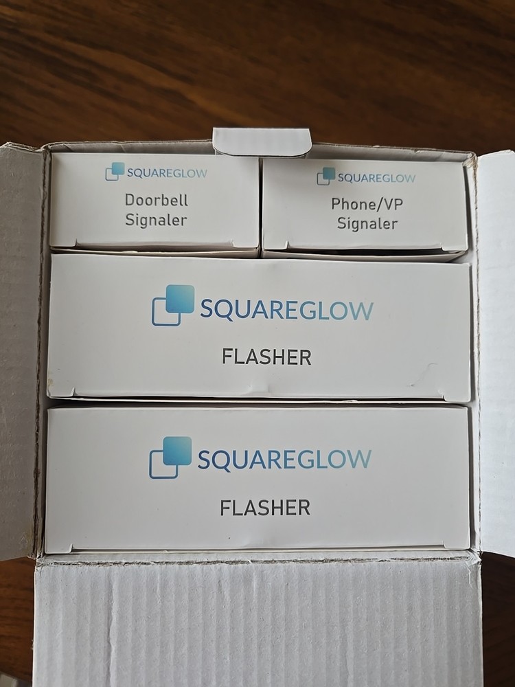 SquareGlow - Home Kit with two 10ft Micro USB [6 Items]