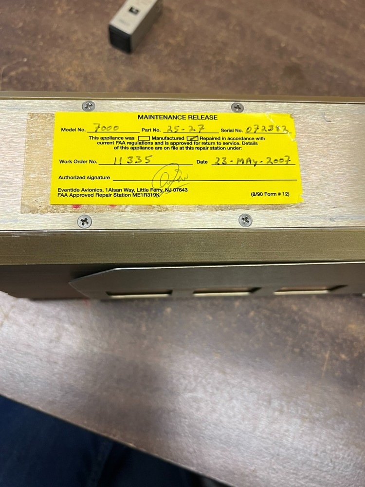 Eventide ARGUS 7000 Moving Map 7000-25-27