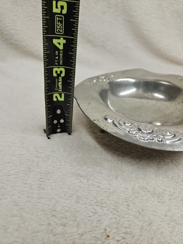 Antique OSLO Silver Plate Decorative Dish With Decorative Feet