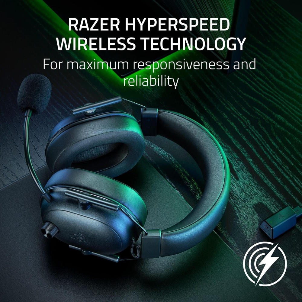 Razer BlackShark V2 HyperSpeed Wireless Gaming Headset Dongle USB-C Bluetooth