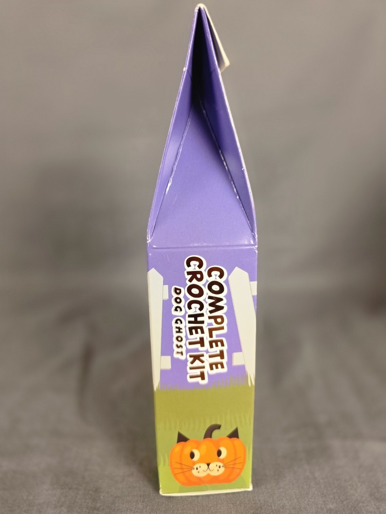 Complete Crochet Kit DOG GHOST Intermediate Level 6x4x6"