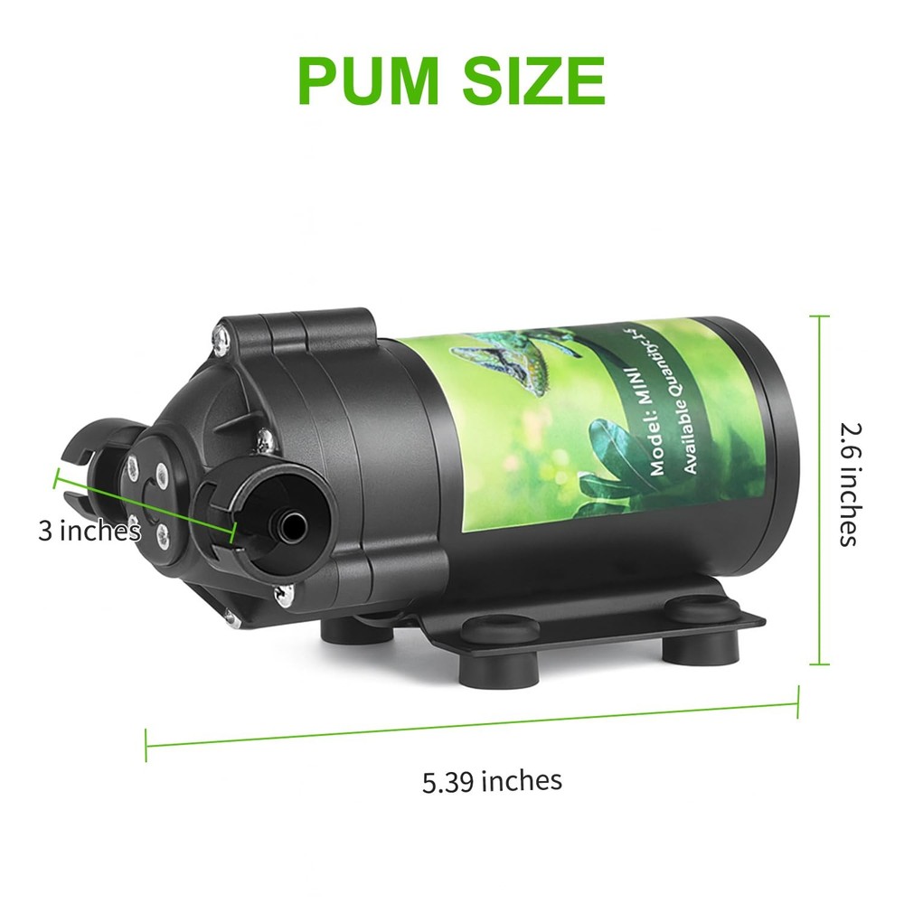 Reptile Misting System with Timer, 6 Adjustable-Joint Nozzles, -Priming Pump,...