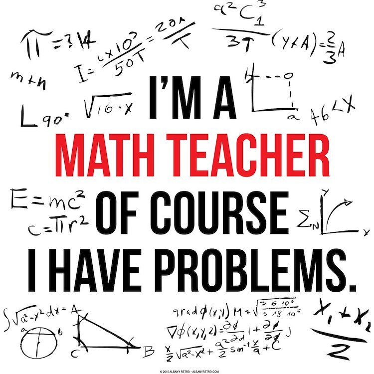 CafePress Math Teacher Problems Mousepad (270585993)