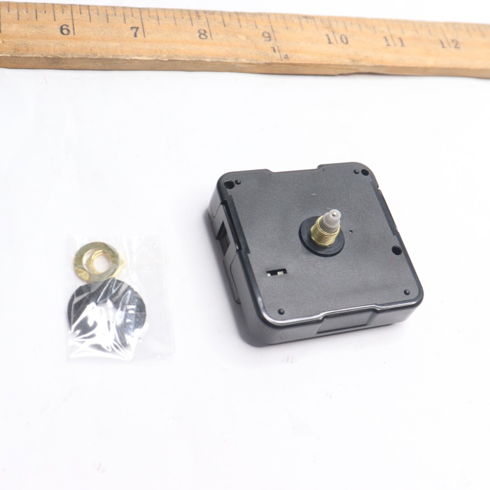 Quartz Clock Movement Black 1/2" Shaft for 2-3mm Clock Dial Thick