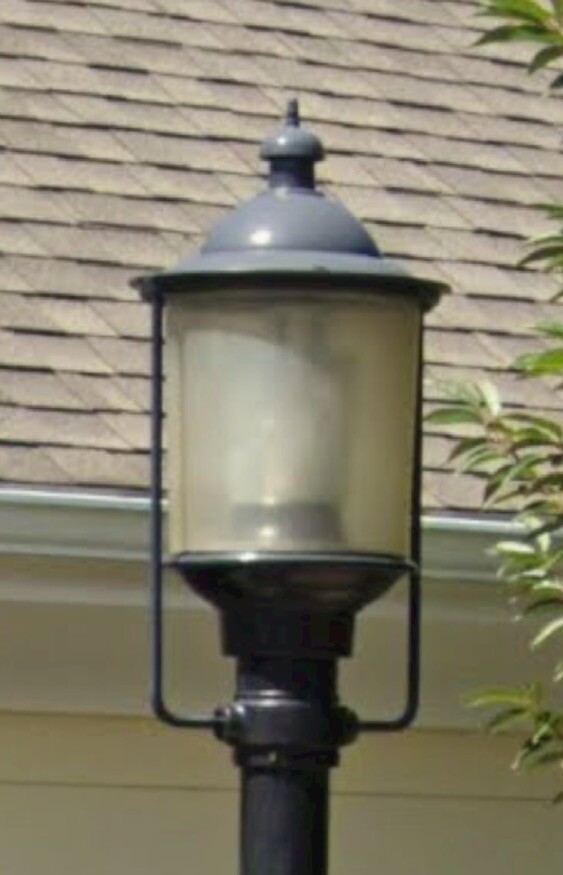 Vintage NYC Turtle Bay Single Street Light Antique LED, Can ship,