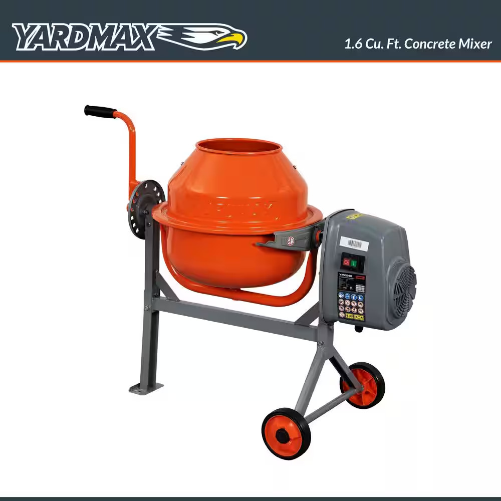 1.6 Cu. Ft. Concrete Mixer