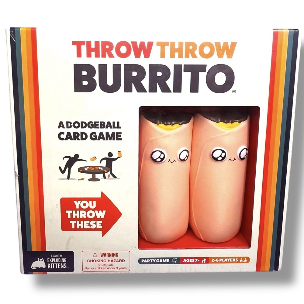 NEW! Throw Throw Burrito by Exploding Kittens - A Dodgeball Card Game Unopened