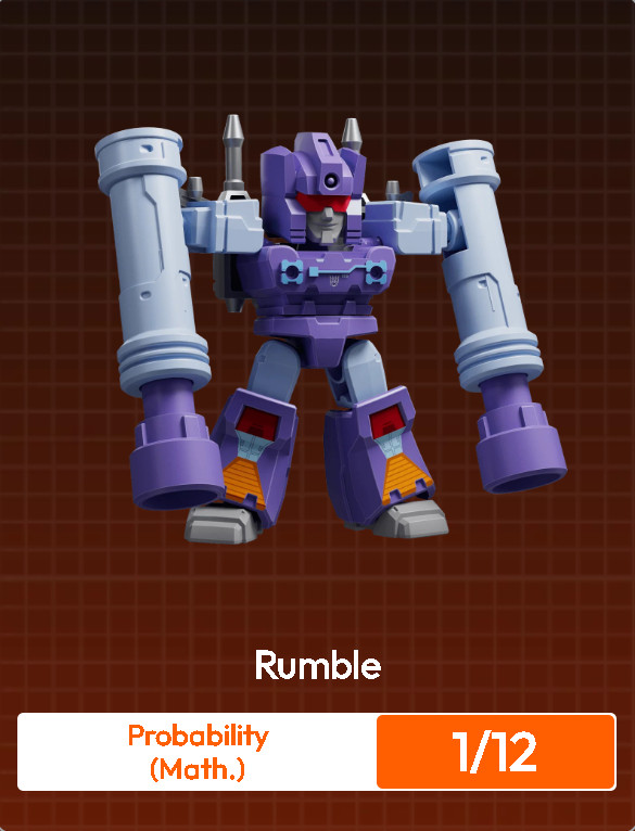 Blokees Transformers Defender Version 04 Mini Model Kit Rumble 1/12