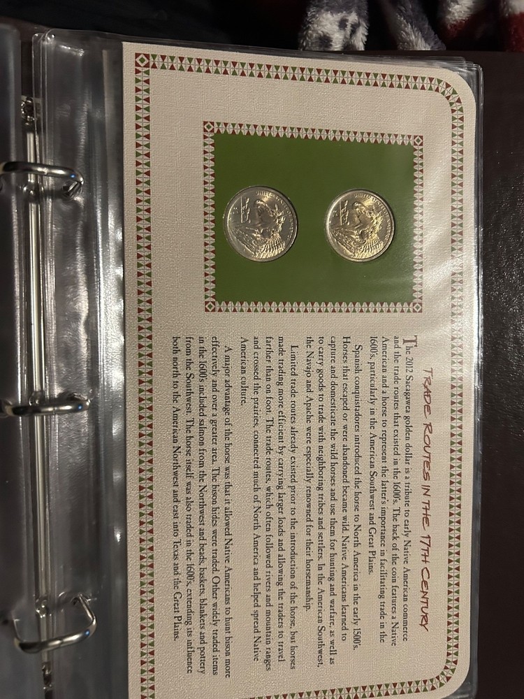 Complete set Sacagawea dollar coins pcs 2009-2015