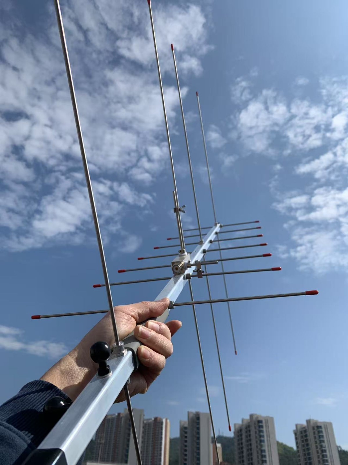 U7V4 Yagi Antenna 430/144MHz Dual-Band Detachable Portable Amateur Radio Band