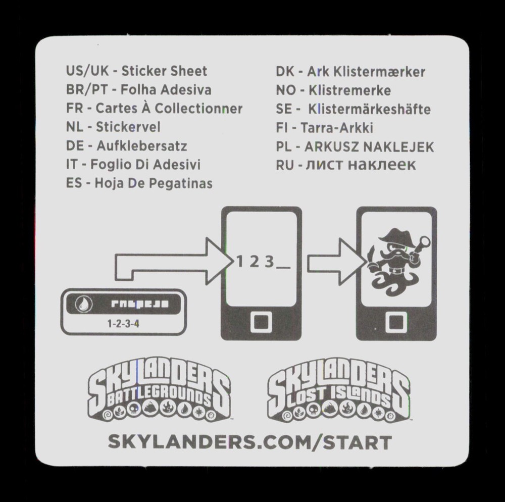 Lightcore Smolderdash Skylanders Swap Force 2013 Activision Sticker