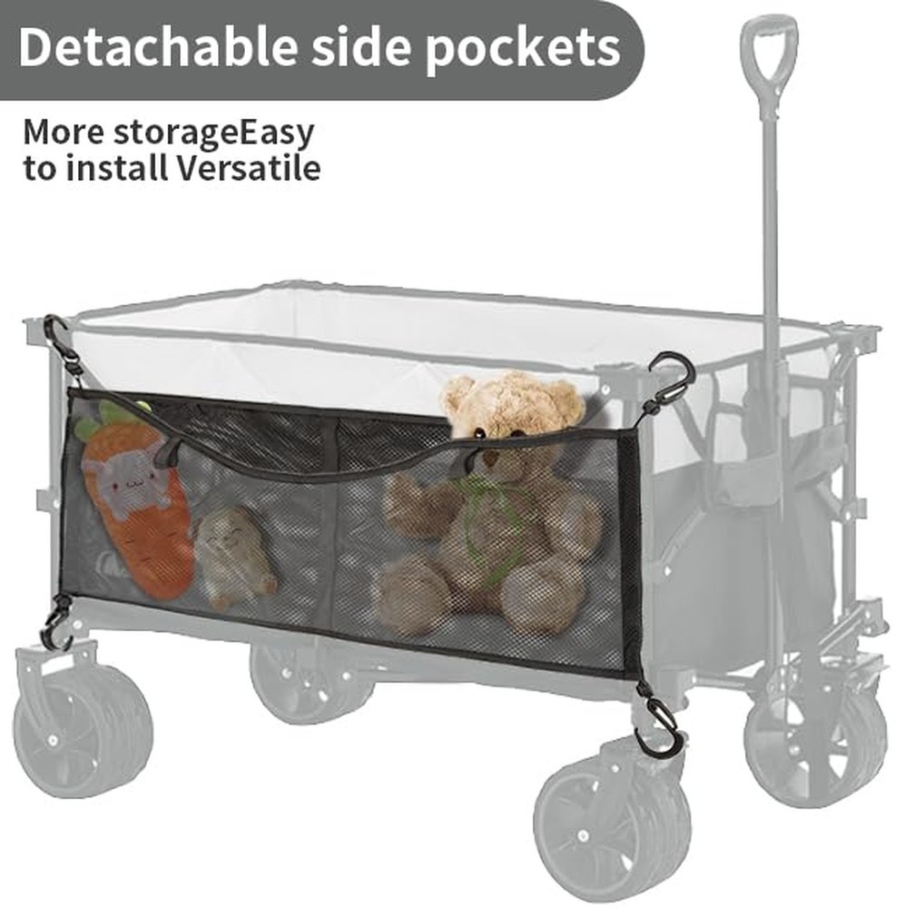 Stroller Wagon Cargo Net,Stroller Organizer,Multi Pockets Mesh Cargo Net for ...