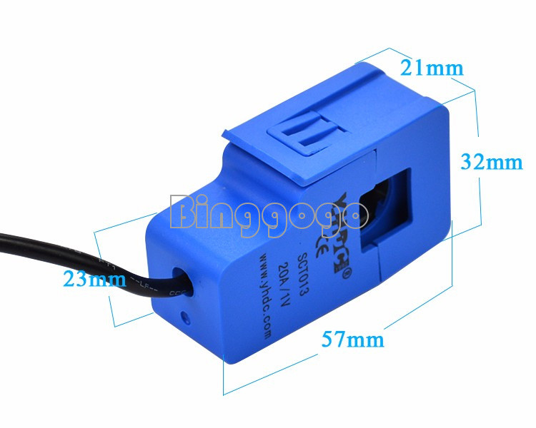 SCT-013 15A/20A/30A/50A/100A Non-Invasive AC Current Sensor Current Transformer