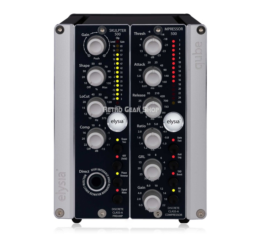 Elysia Skulpter Mpressor Qube Microphone Preamp 500 Series Module