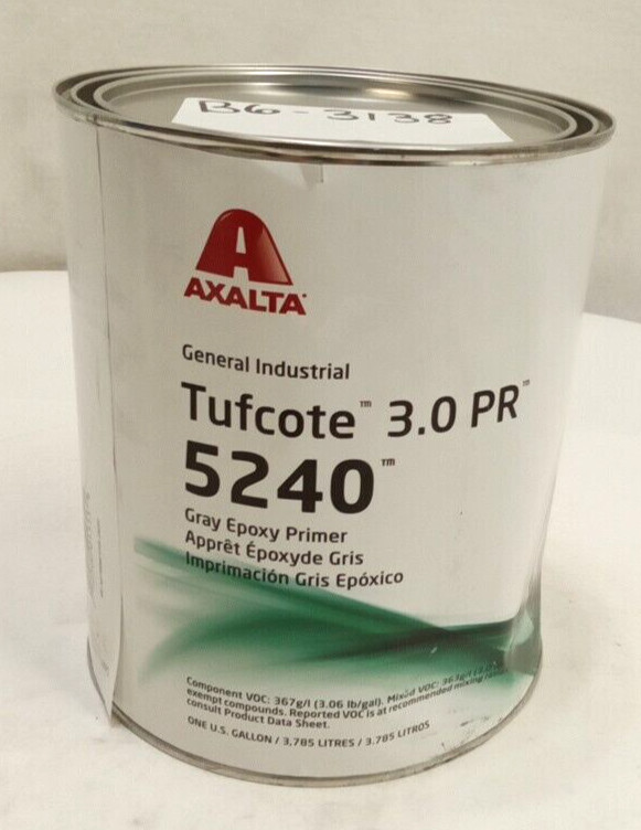 Axalta 5240 General Industrial Tufcote 3.0 PR Gray Epoxy Primer 1 Gallon