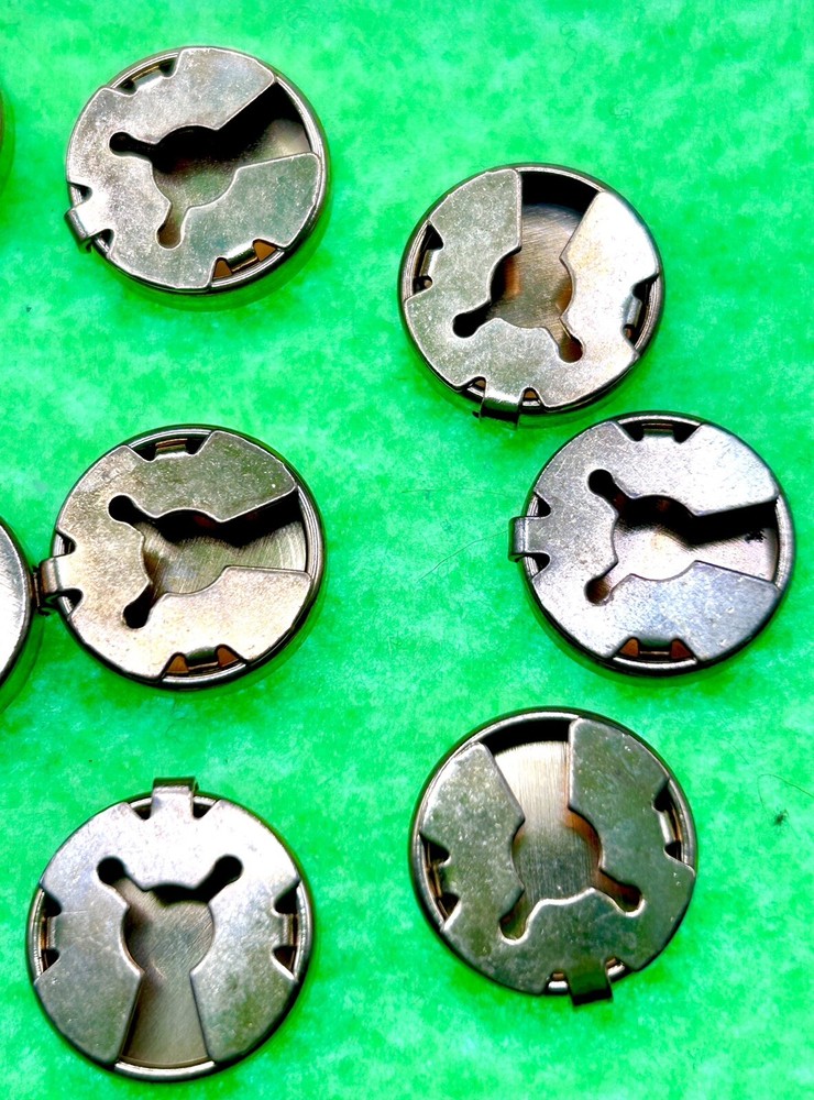 ANTIQUE BRASS BUTTON COVERS $10 PER DOZEN