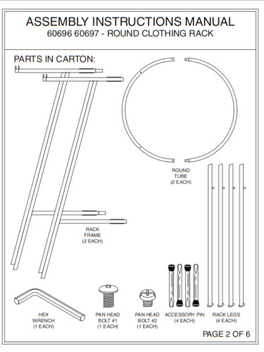 Round Clothing Rack Clothes Garment Retail Store Raw Steel
