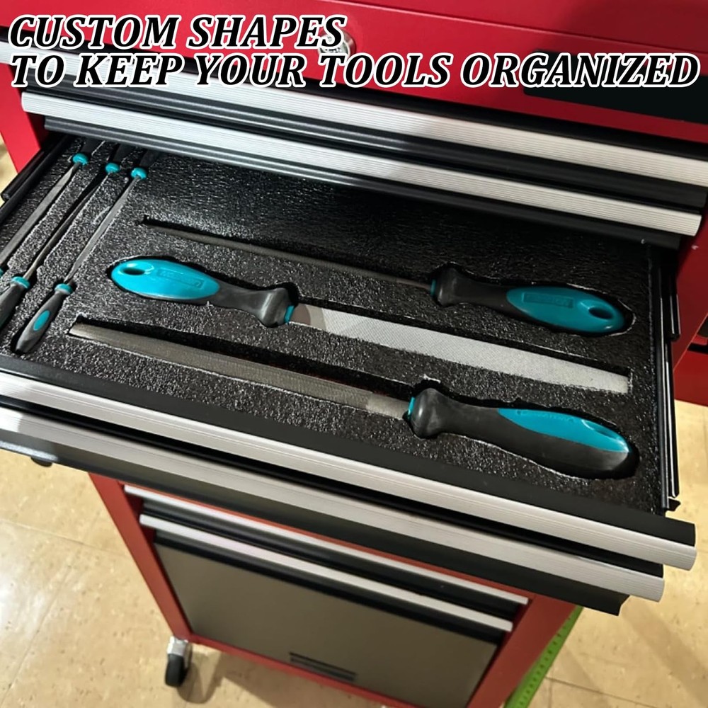 6 Pack Tool Box Foam Inserts for Cases,Tool Box Liner Polyethylene Sheets, To...