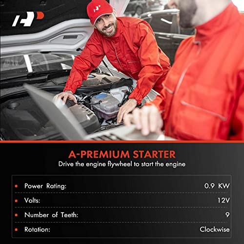 Starter Motor Compatible with Mini Cooper 2002 2003 2004 2005 2006 2007 2008