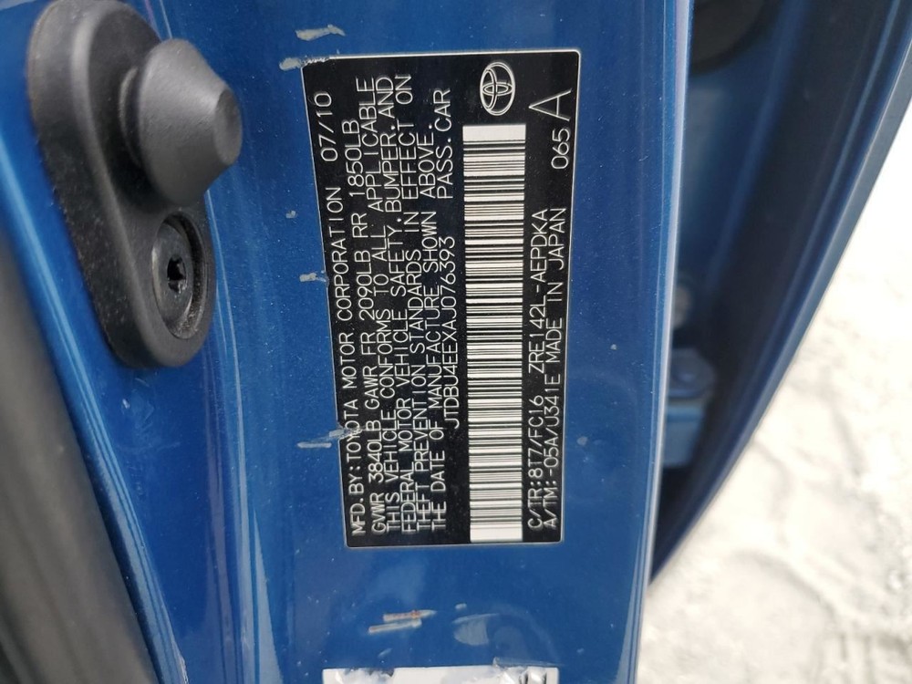 Console Front Floor Le Fits 09-10 COROLLA 4957642