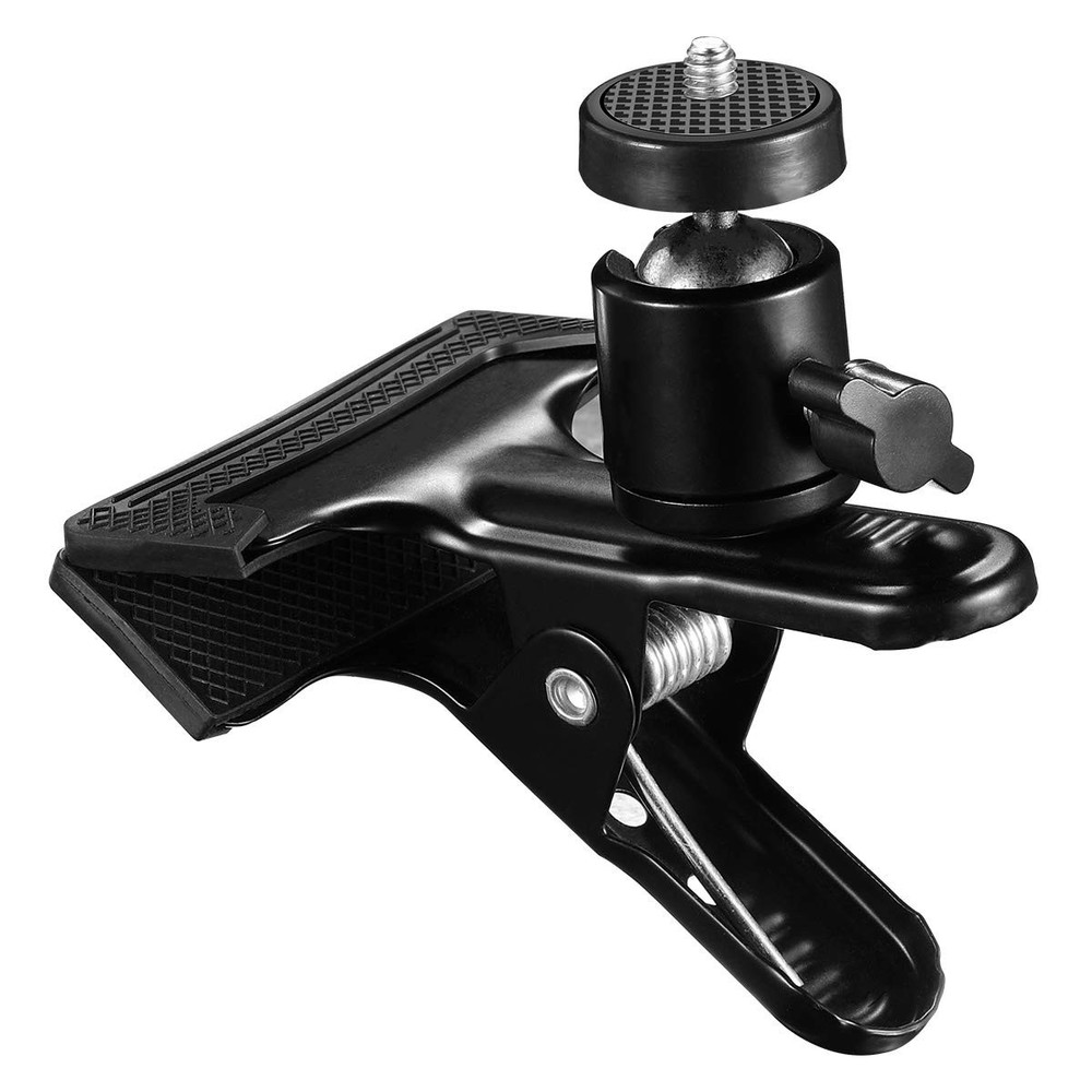 SUPON Multi-Function Tripod Clip Clamp Flash Holder Mount with 360 Black