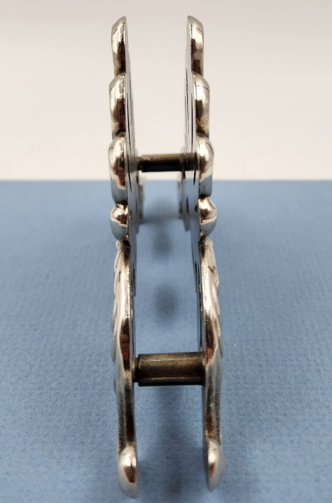 Vintage LEONARD Silverplated Napkin Holder Desk Top Letter Holder