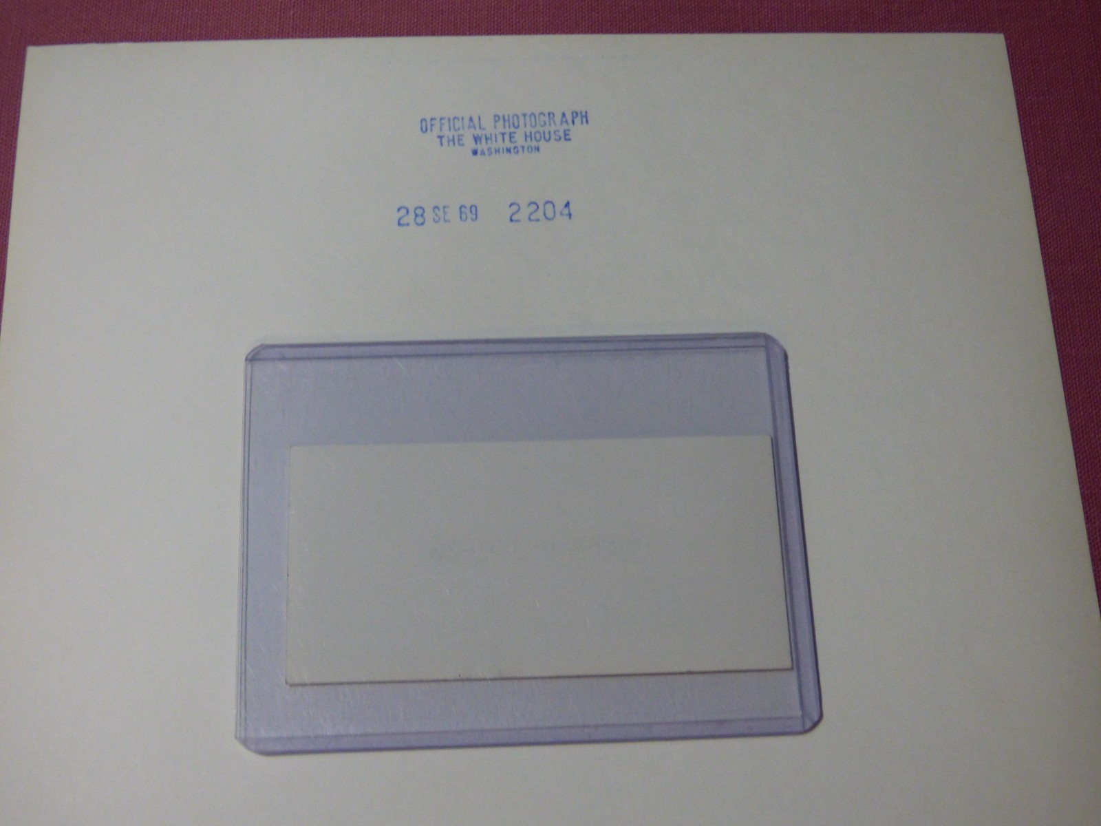 President Richard Nixon Signed Business Card and Official White House Photo