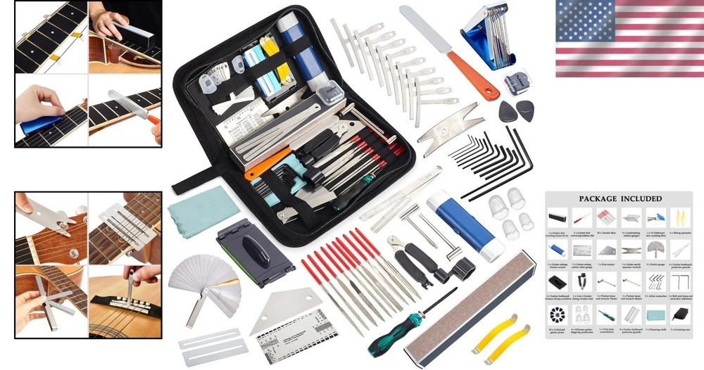 Guitar Maintenance Kit - Setup Tools for String Instruments