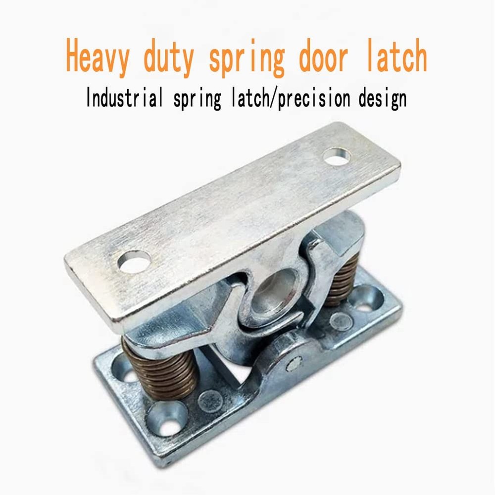 Spring Loaded Door Easy Lock Stop Catch Release Clamp Double Roller Catch, 1P...