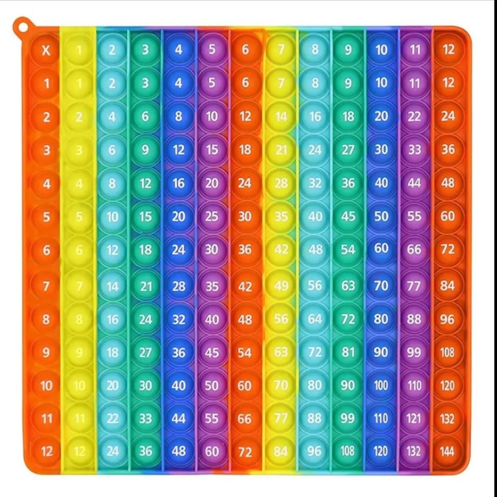 Multiplication Push Bubble Number Game Fidget Math Games Times Table Teaching