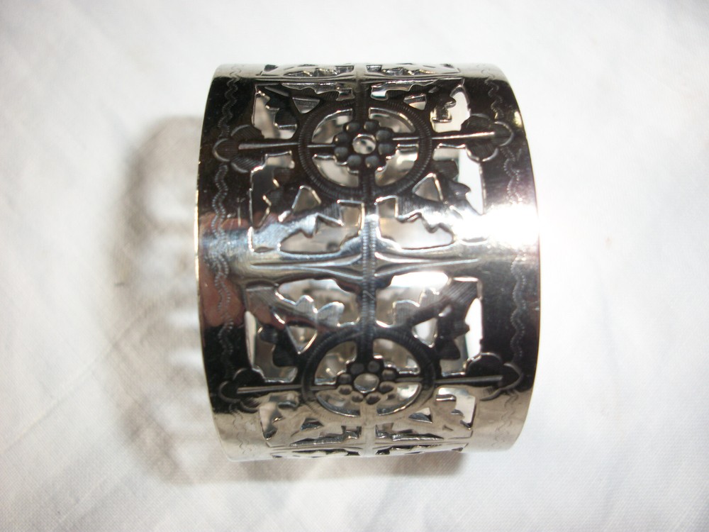 Vintage Solid Silver Napkin Ring Inscribed 'Gertye'