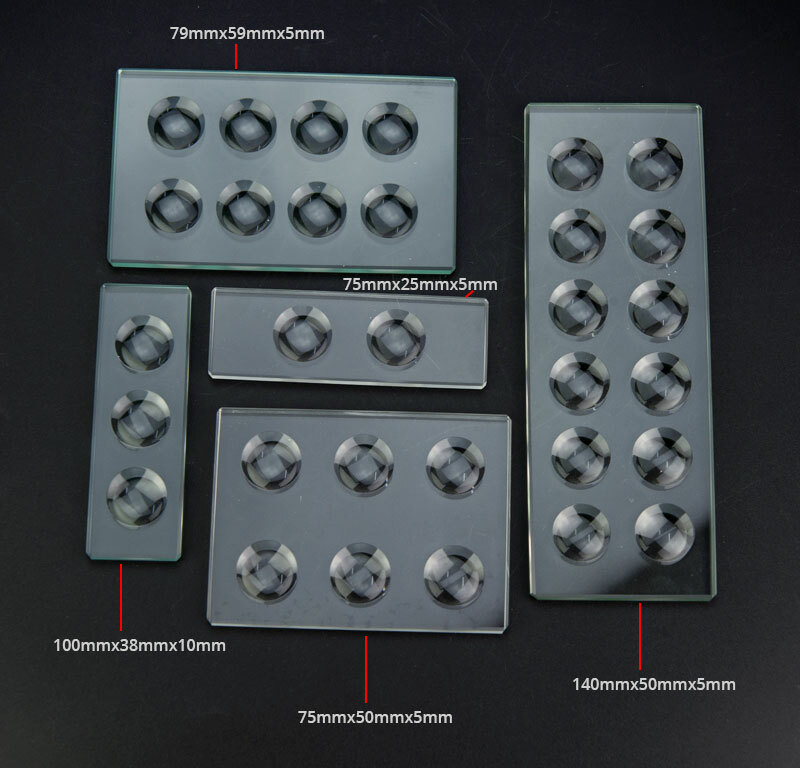 1PC 5mm/10mm Thickness Optical Glass Circular Concave Cavity Microscope Slides