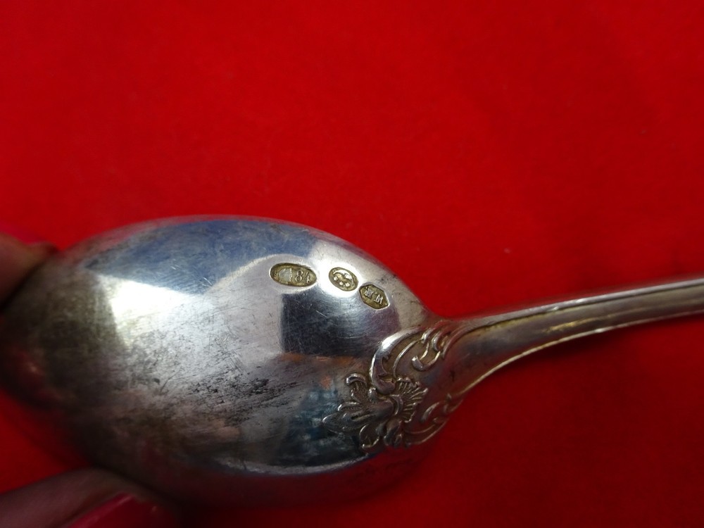 4 pieces Russian 84 Silver Flatware Spoons & Forks ( #4397)