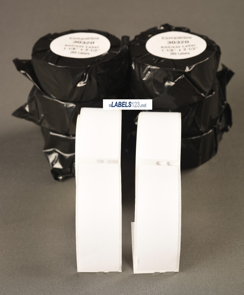 Thermal White 6 Rolls Dymo® Compatible 30320 Rectangular Address Labels BPA FREE