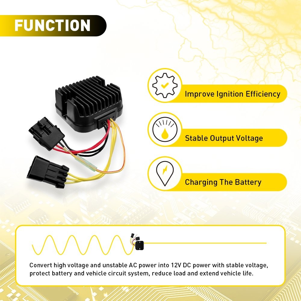 Voltage Regulator Rectifier Replacement For Polaris 4012384 4011925 4011569