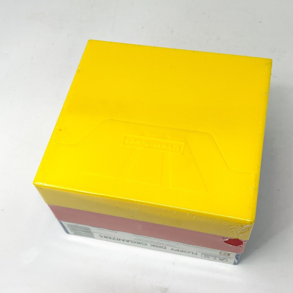 Vintage 3-Pack ALS Computermate Diskette Storage Box Floppy Disk Organizer