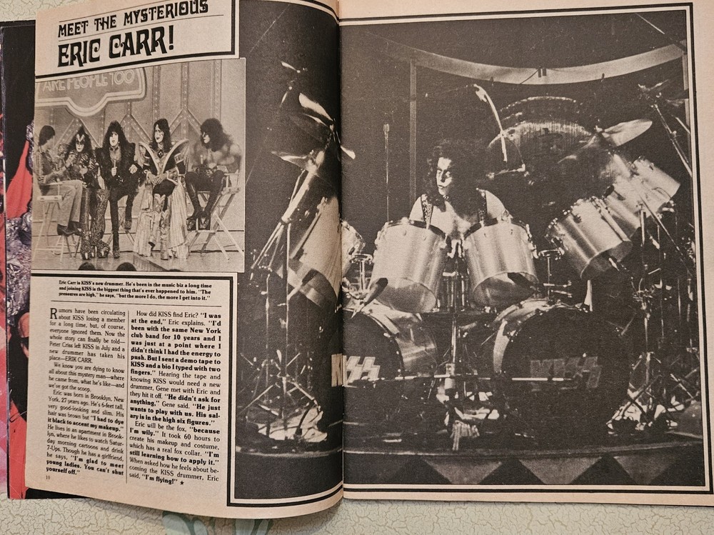 KISS TEEN MACHINE KISS STRIKES BACK MAGAZINE 1981 SIMMONS, FREHLEY, STANLEY