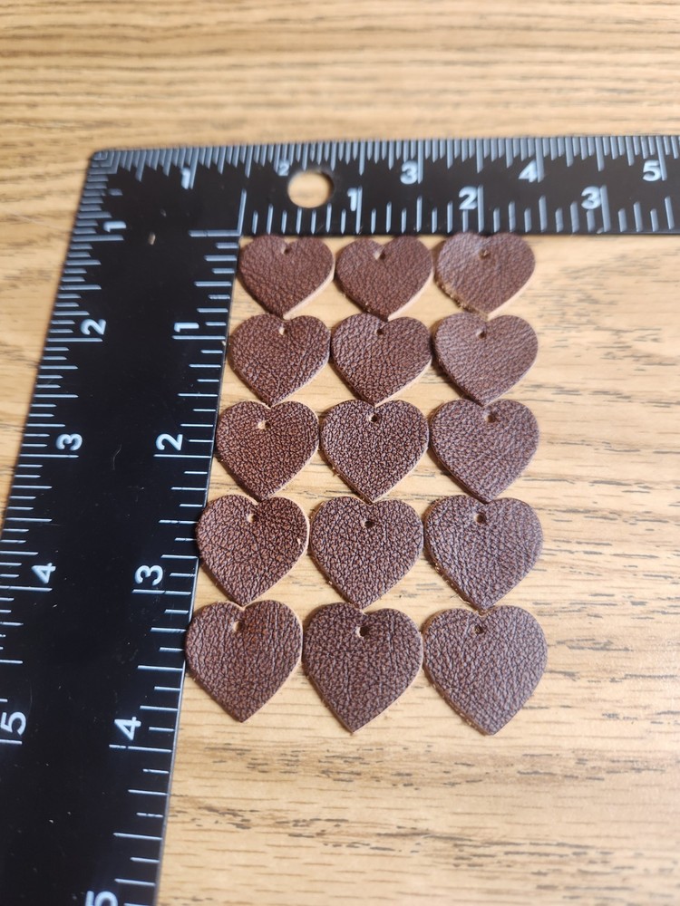 15 3/4" Handmade Leather Heart Blanks