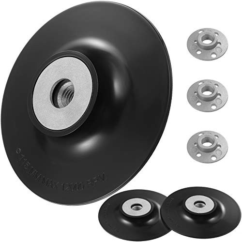 3 Pieces 4-1/2 Inch 14 mm Sanding Disc Backing Pads Replacement Backing...
