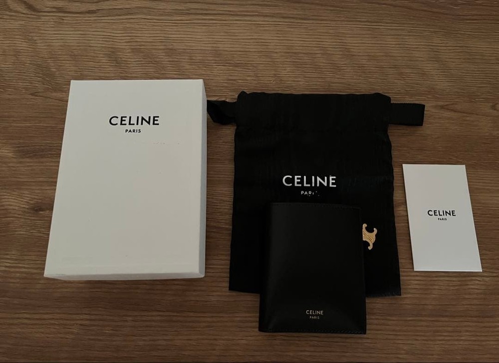 CELINE Compact Wallet Triomphe Charm From Japan
