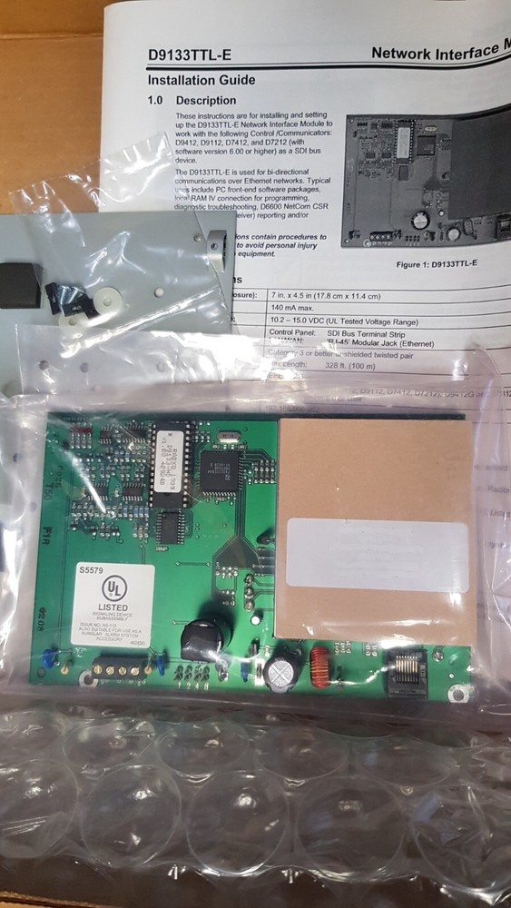 BOSCH RADIONICS D9133TTL-E Network Interface Module (DATE: 0201) " NEW "