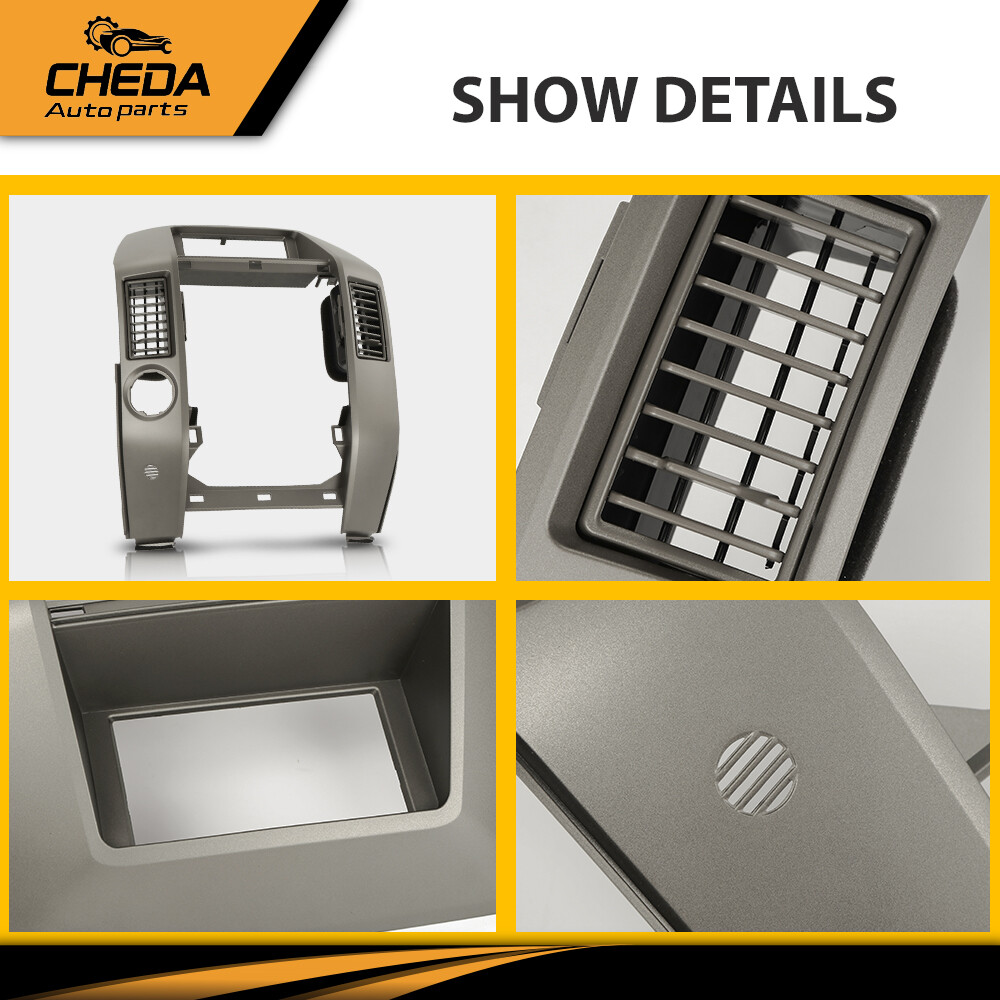 Center Dash Radio Bezel Instrument Panel Gray Fit For 2004-2007 Infiniti QX56