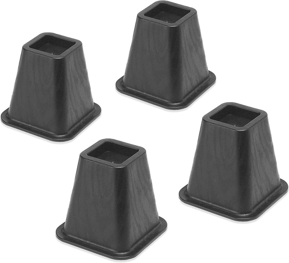 Bed Risers - Black Set of 4