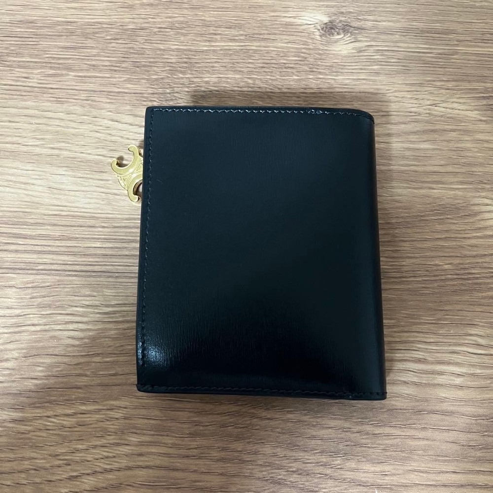 CELINE Compact Wallet Triomphe Charm From Japan