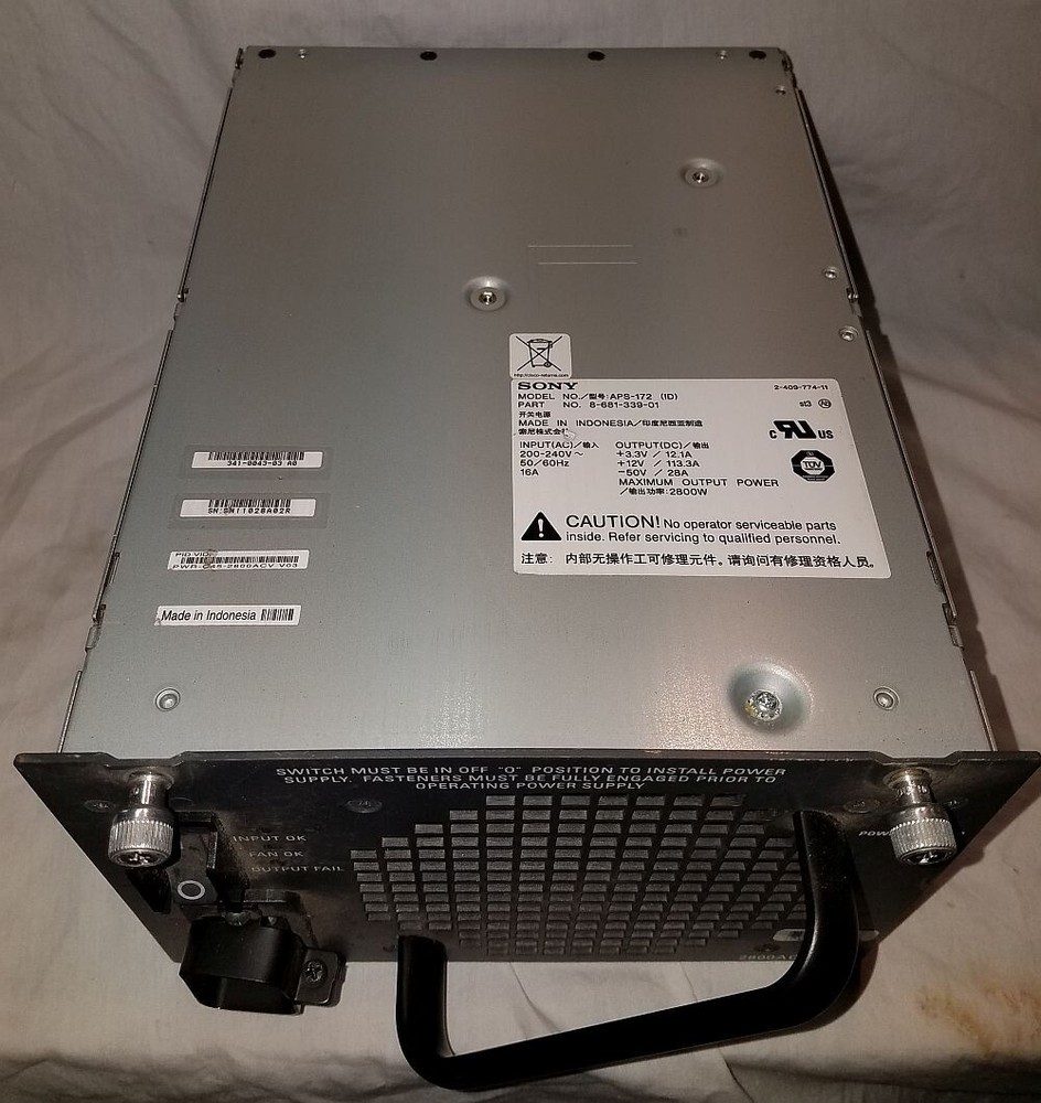 Cisco Sony APS-172 2800W Power Supply Module Used