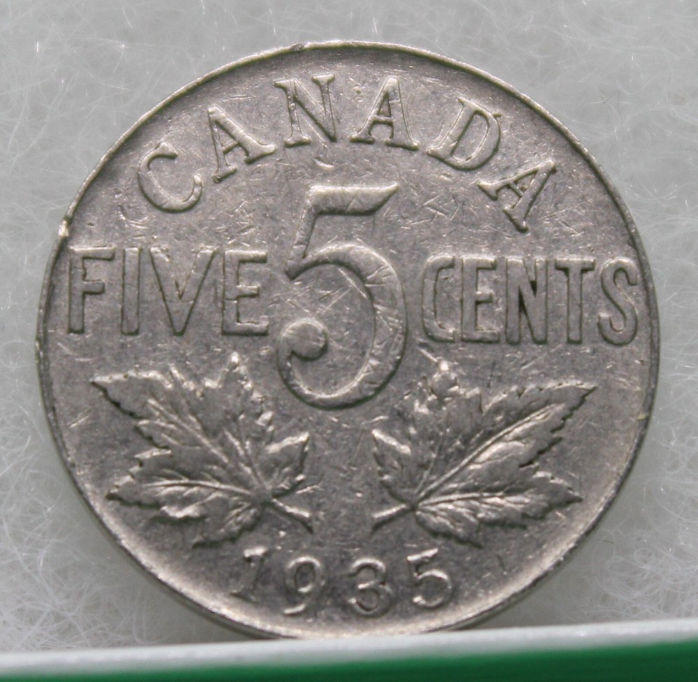 1935 Canada Five Cents