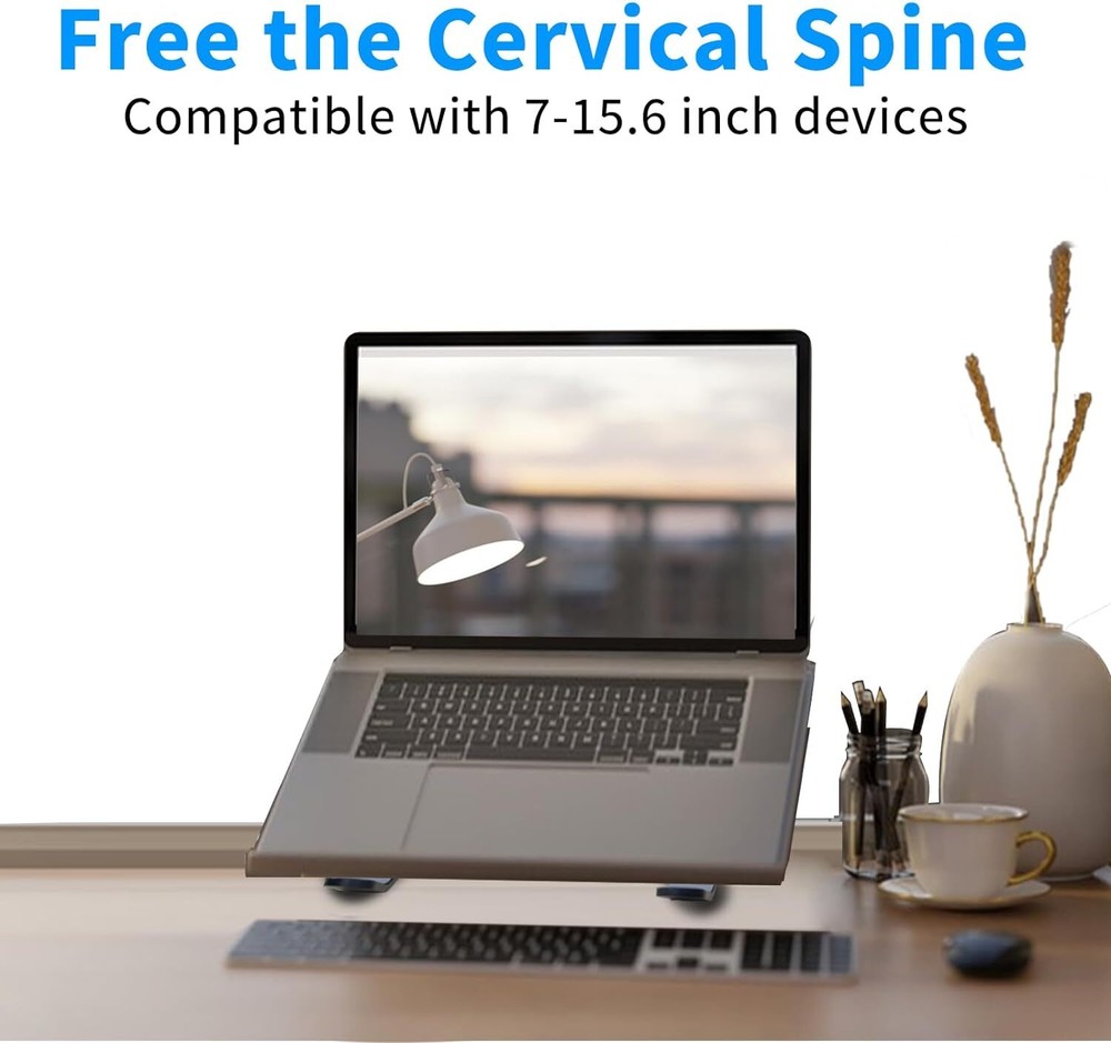 Laptop Stand, Holder Riser Computer Adjustable Aluminum black