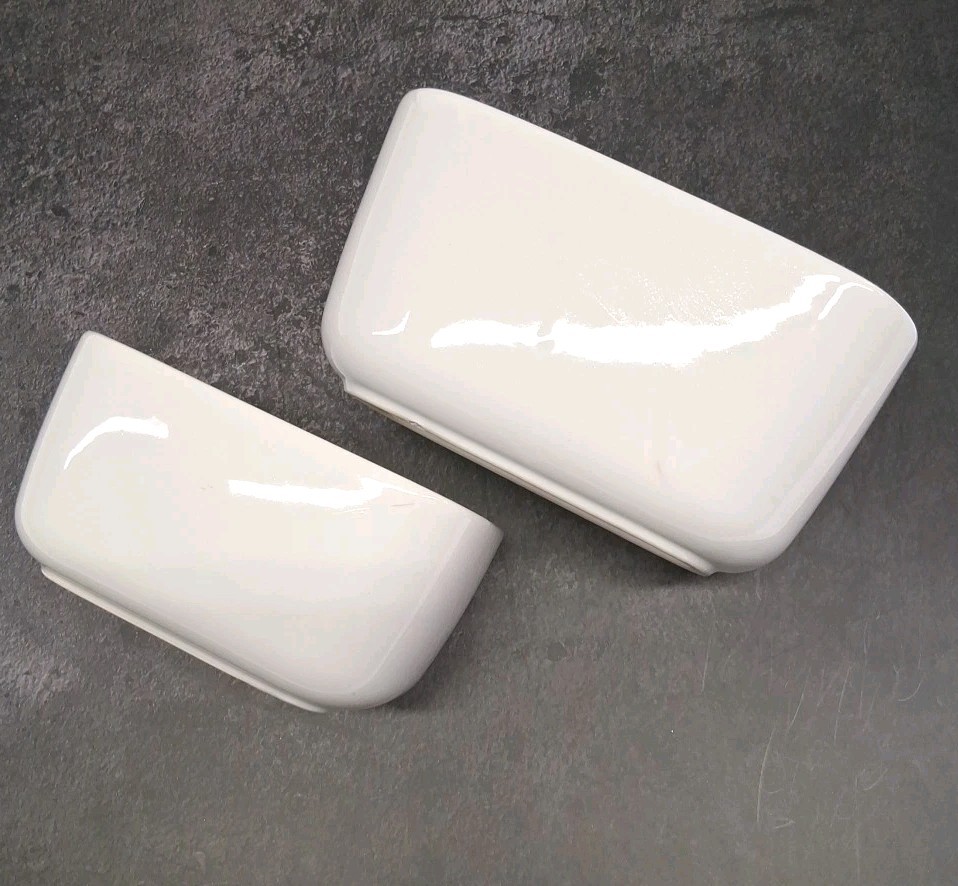 Baum Stoneware Sterling Collection White Mini Baking Dishes-Modern Rounded Edges