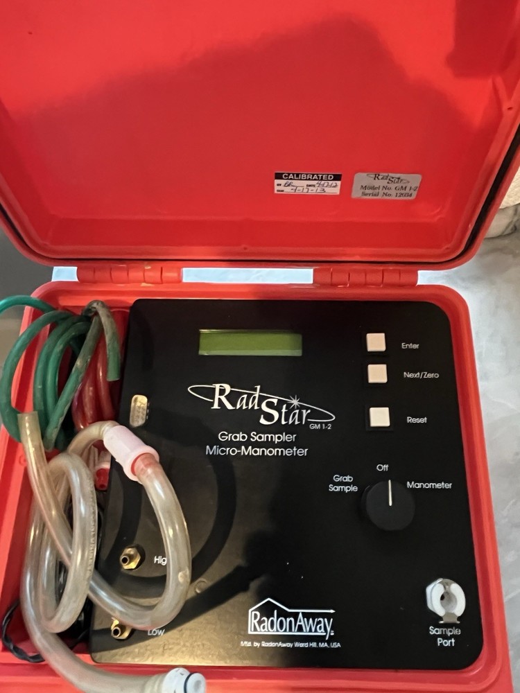 Radstar GM 1-2 Radon Gas Grab Sampler Micro Manometer