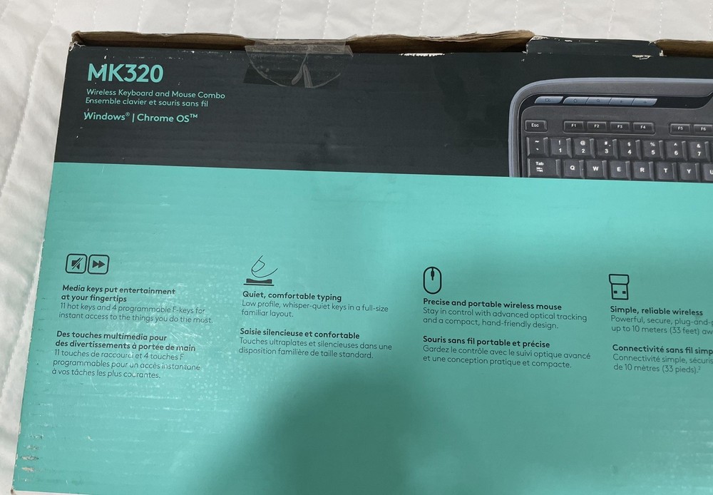 Logitech MK320 Wireless Keyboard Mouse Combo Black